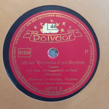 Helmut Zacharias - Dreh' Dich Noch Einmal Um / Ich Hab' Rhythmus