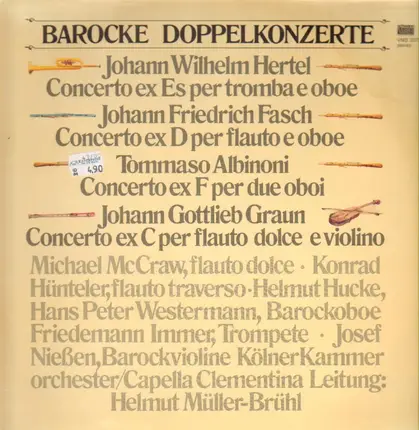 Hertel, Fasch, Albinoni / McCraw, Hucke, Nießen - Barocke Doppelkonzerte