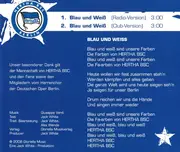 CD Single - Hertha BSC - Blau Und Weiss