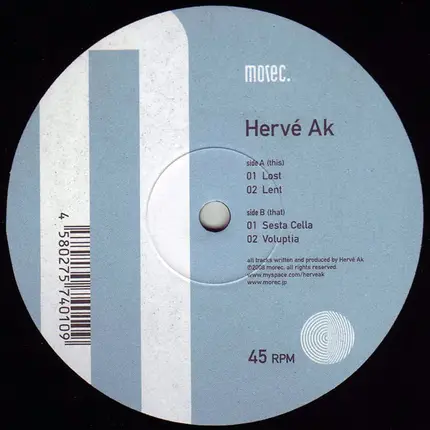 Hervé Ak - Lost EP