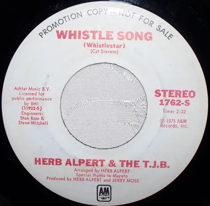 Herb Alpert & The Tijuana Brass - Whistle Song (Whistlestar)