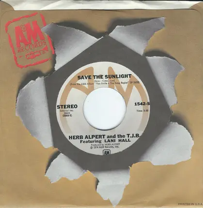 Herb Alpert & The Tijuana Brass - Save The Sunlight