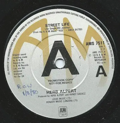 Herb Alpert - Street Life