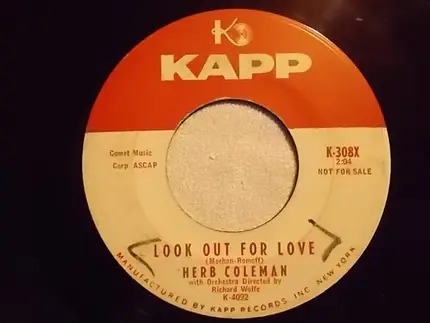 Herb Coleman - Marry Young / Look Out For Love