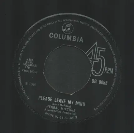 Herbal Mixture - Machines / Please Leave My Mind