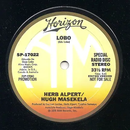 Herb Alpert / Hugh Masekela - Lobo