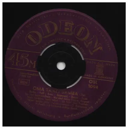 Herbert Beckh U. D. Tanzorchester Des Bayrischen Rundfunks - Oma Tanzt Samba