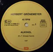 12inch Vinyl Single - Herbert Grönemeyer - Alkohol