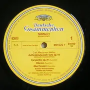 LP - Herbert von Karajan , Berliner Philharmoniker - Carl Maria Von Weber. Aufforderung Zum Tanz. Ouvertüren - Digitally Remastered