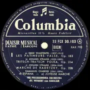 LP - Johann Strauss I / Johann Strauss II / Suppé a.o. - Grand Concert Populaire - Mono