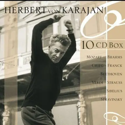 Herbert von Karajan , Wolfgang Amadeus Mozart , Johannes Brahms , Edvard Grieg , César Franck , Lud - 10 CD Box