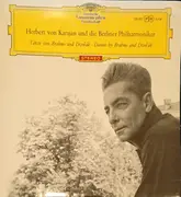 LP - Brahms / Dvořák - Tänze Von Brahms Und Dvořák (Karajan) - Tulip rim, Red stereo