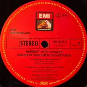 LP - Weber / Rossini / Wagner / Nicolai - Herbert Von Karajan Dirgiert Berühmte Ouvertüren