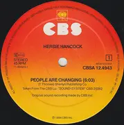 12inch Vinyl Single - Herbie Hancock - People Are Changing