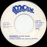 7inch Vinyl Single - Herbie Lumas With Sisters & Brothers - Sun Sea & Sand (Santa Lucia) / Progress (Is Their Greed)