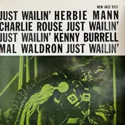 LP - Herbie Mann , Charlie Rouse , Kenny Burrell , Mal Waldron - Just Wailin' - Mono / + insert
