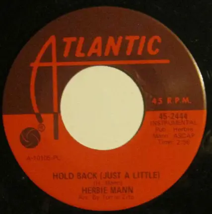 Herbie Mann - Hold Back (Just A Little) / To Sir, With Love