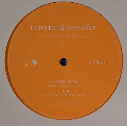 Hercules & Love Affair - Classique #2 / Roar