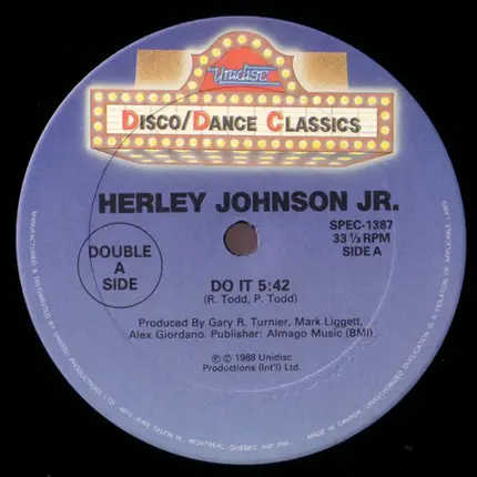 Herley Johnson Jr. / West Phillips / Mona Rae - Do It / (I'm Just A) Sucker For A Pretty Face / Do Me