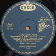10'' - Hermann Prey - Singt Lieder Von Schubert, Schumann, Brahms und R. Strauss