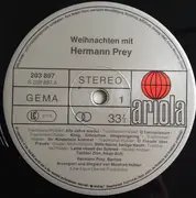 LP - Hermann Prey - Weihnachten Mit Hermann Prey