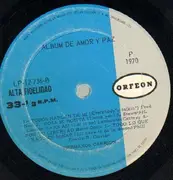 LP - Hermanos Carrion - Album De Amor Y Paz - original mexican