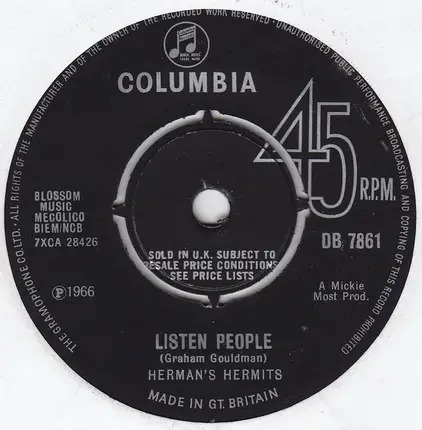 Herman's Hermits - You Won't Be Leaving