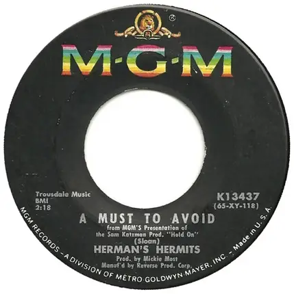 Herman's Hermits - A Must To Avoid
