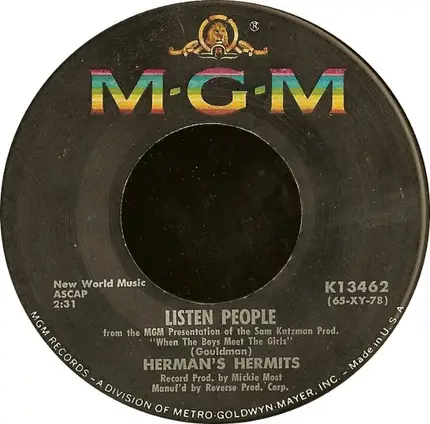 Herman's Hermits - Listen People