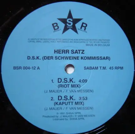 Herr Satz - D.S.K. (Der Schweine Kommissar)