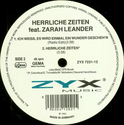 Herrliche Zeiten - Ich Weiss, Es Wird Einmal Ein Wunder Gescheh'n