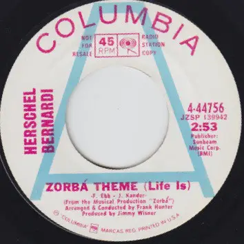 Herschel Bernardi - Only Love / Zorba Theme (Life Is)