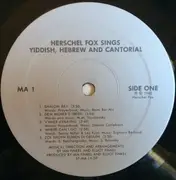 LP - Herschel Fox - Sings Yiddish, Hebrew & Cantorial