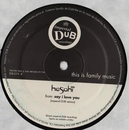 Hesohi - Say I Love You