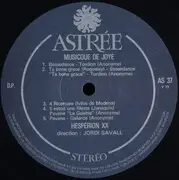 LP - Willart / Gervaise / Janequin / Parabosco a.o. - Musicque De Joye - Gatefold