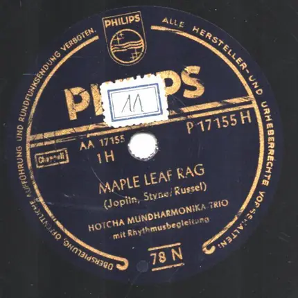 Het Hotcha Trio - Maple Leaf Rag / Bugle Call Rag
