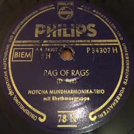 Het Hotcha Trio - The Aba Baba Honeymoon / Rag Of Rags