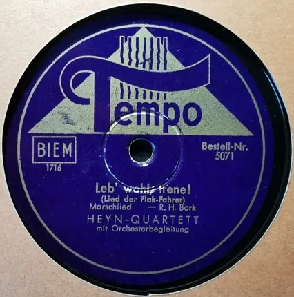 Heyn-Quartett - Lili Marleen / Leb' Wohl, Irene!
