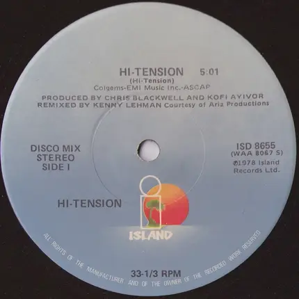 Hi-Tension - Hi-Tension / Girl I Betcha