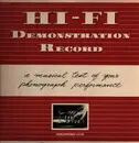 12inch Vinyl Single - Hi-Fi - Demonstration Record