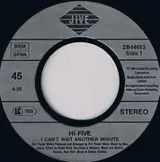 7inch Vinyl Single - Hi-Five - I Can't Wait Another Minute