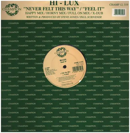 Hi-Lux - Never Felt This Way