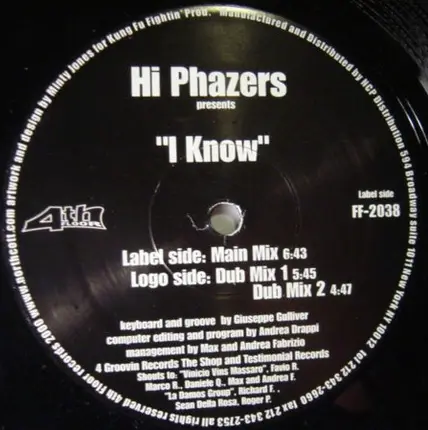 Hi Phazers - I Know