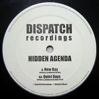 Hidden Agenda - New Day / Quiet Days