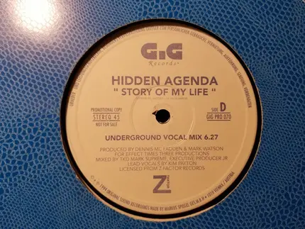 Hidden Agenda - Story Of My Life