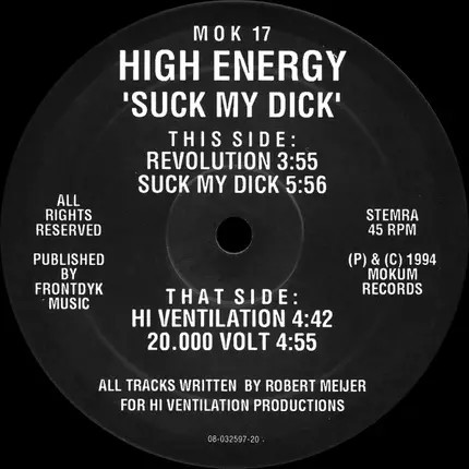 High Energy - Suck My Dick