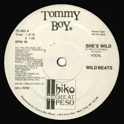Hiko Featuring The Great Peso - she's wild