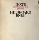 LP - Hildegard Knef - Texte - geschrieben und gelesen von Hildegard Knef - Textured Cover