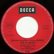7inch Vinyl Single - Hildegard Knef - Tapetenwechsel / Wieviel Menschen Waren Glücklich, Daß Du Gelebt?