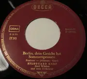 7inch Vinyl Single - Hildegard Knef - Berlin, Dein Gesicht Hat Sommersprossen
